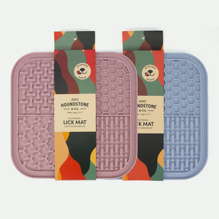 Dog Lick Mat Combo Pack - (8 Blue, 8 Rose) for wholesale by ADC Houndstone & Co.