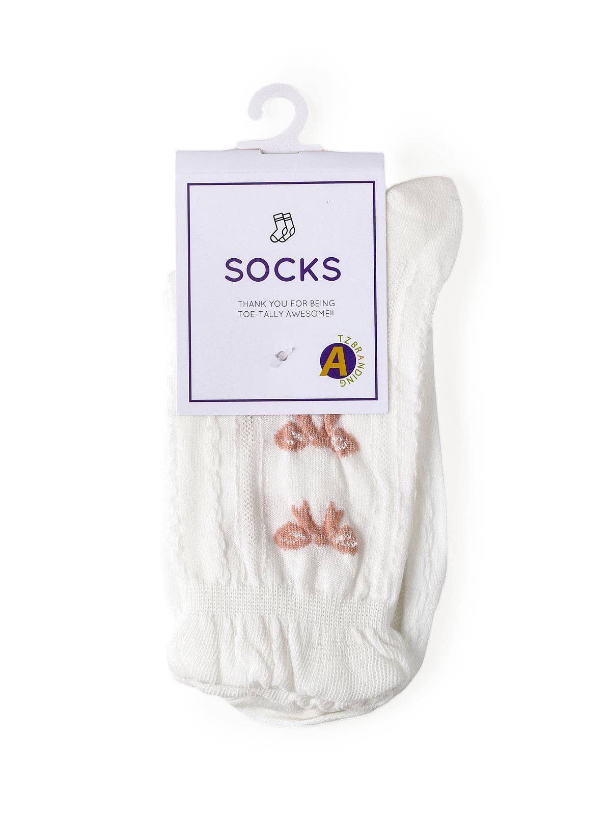 Funkyrel® Atzbranding Limited – Engroshandel Strømper - Dame – Rufia - hvide strømper med rullede kanter til kvinder11