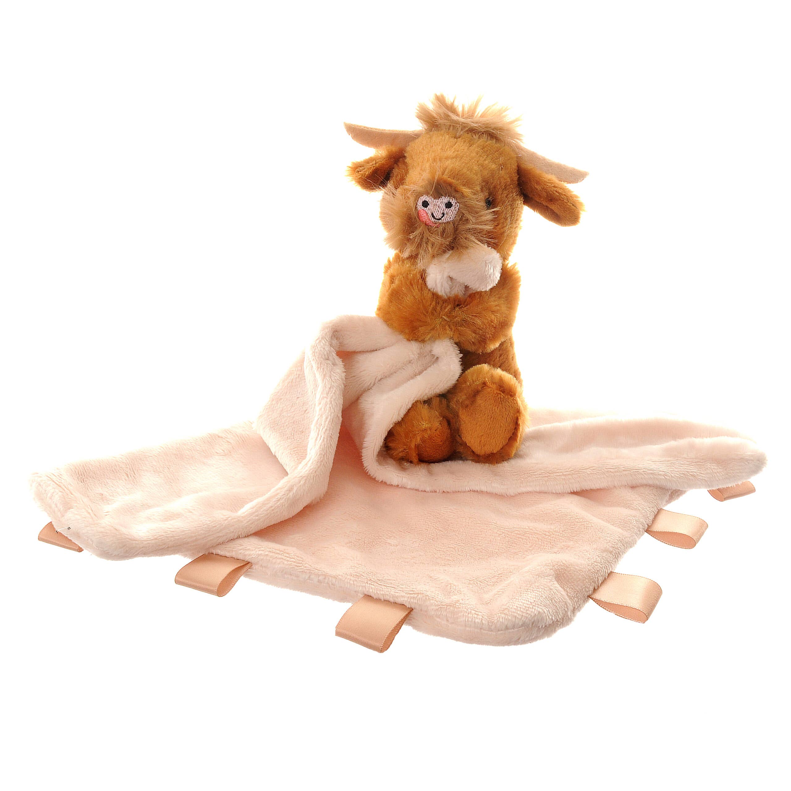 Ziggle Baby - Wholesale Stuffed/plush toy – Kids & baby - Highland Cow Plush Comforter Blanket0