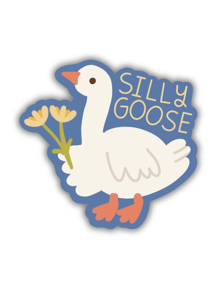 Silly Goose Sticker for wholesale by Created By Christine