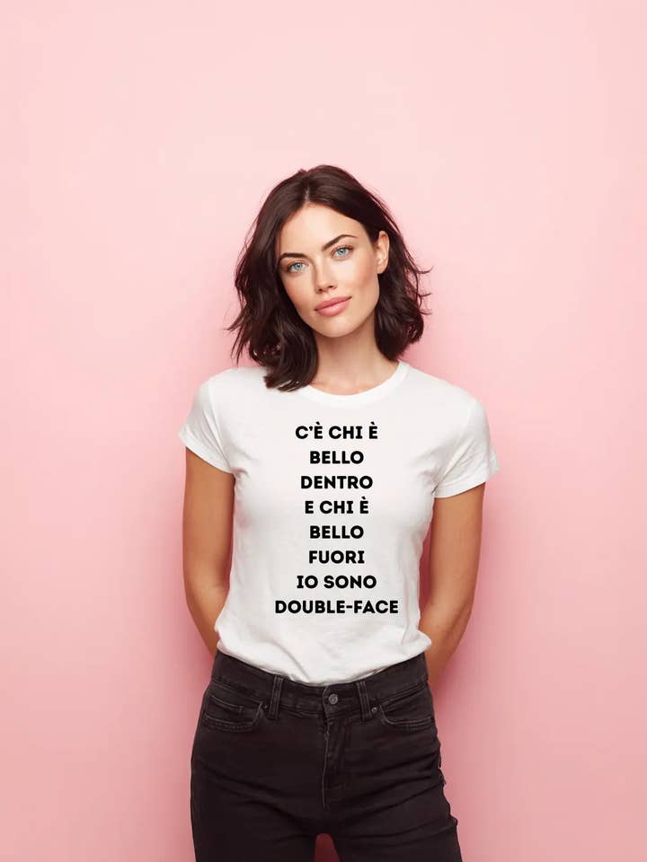 RANPOLLO MILANO - Wholesale Screen Printed T-Shirt - Women's - DOUBLE-FACE1