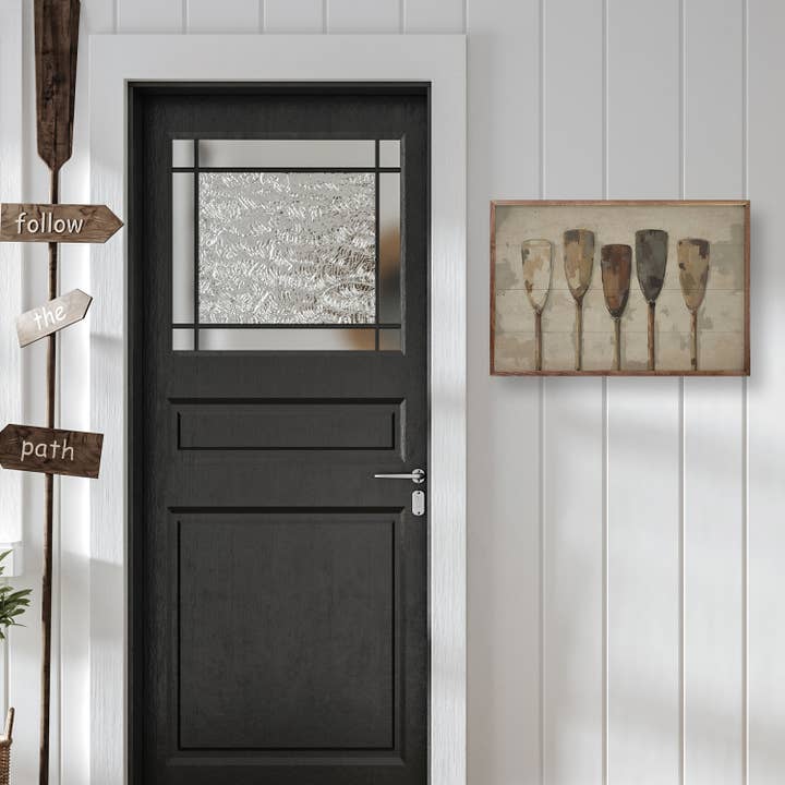 Kendrick Home - Wholesale Wood Wall Art - Five Vintage Boat Oars2