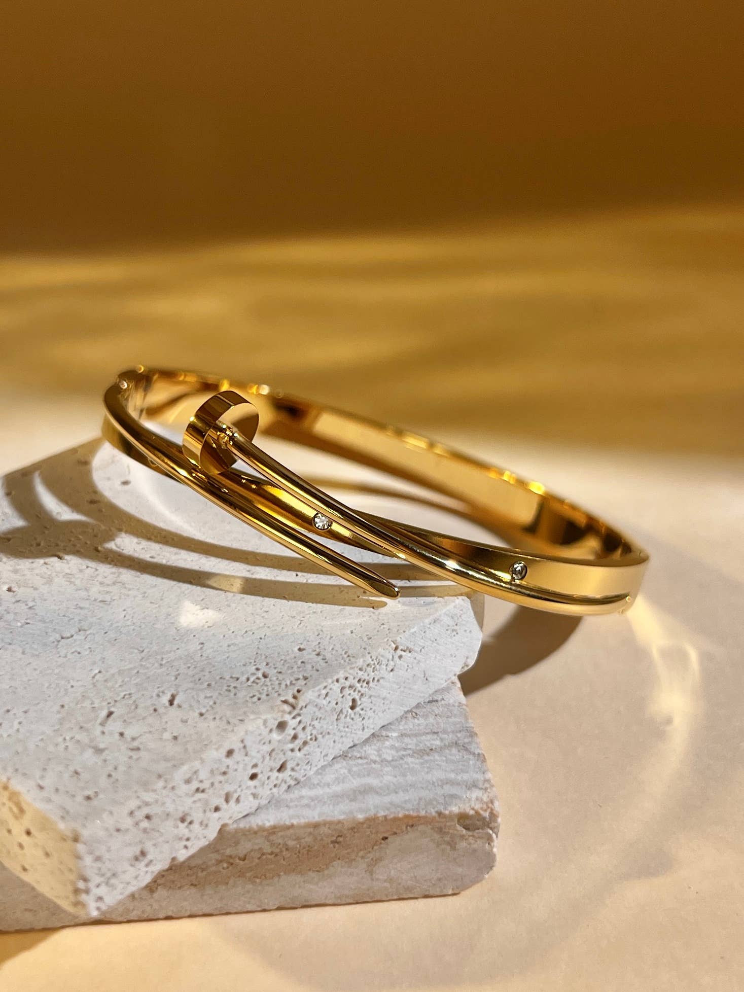 COSMOS - Wholesale Cuff Bracelet - Cuff Bangle Bracelet with Nail Design in Stainless Steel1