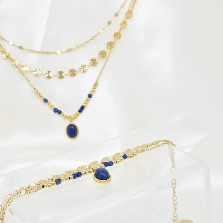 Kapyco - Wholesale Woven/Braided Bracelet - Stainless steel three row bracelet - BR210216OR6