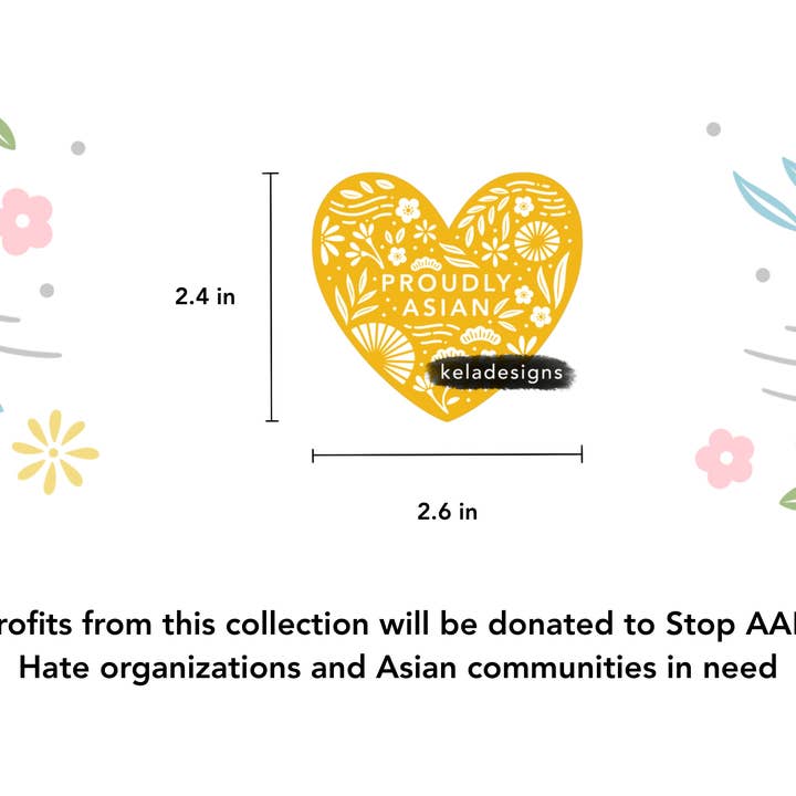 Kela Designs - Wholesale Sticker - Proudly Asian Vinyl Sticker1
