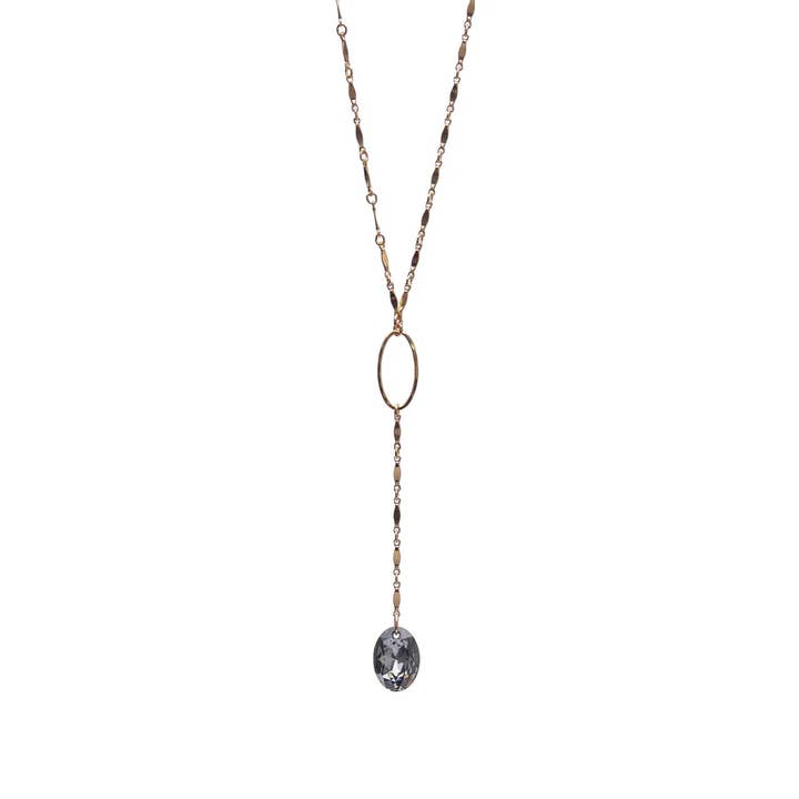 Collier Goutte Elliptique pour la vente par Kenda Kist Jewelry