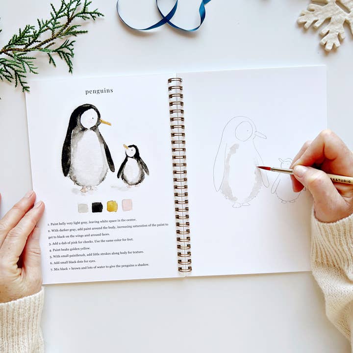 emily lex studio - Wholesale Sketchbook/Sketchpad - winter watercolor workbook