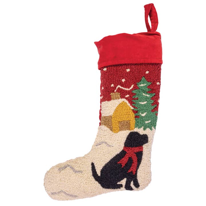 Lab Cabin Christmas stocking for wholesale by Chandler 4 Corners