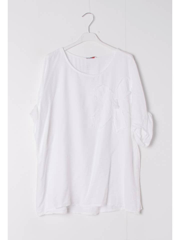 Happy look - Wholesale Blouse - Women's - Viscose Top with Round Neck and Flower Embroidery2