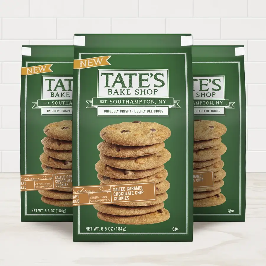 Tate's Bake Shop - Wholesale Cookie - Salted Caramel Chocolate Chip Cookies | 6.5oz | 12 Count1