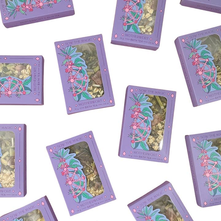 Sow the Magic - Wholesale Bath Soak/Milk - Motherwort Tarot Botanical Bath Tea Box3