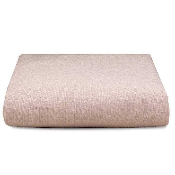 Liz And Roo - Vente Drap pour berceau/lit pour bébé - Jupe de berceau blanche à volants en lin rose pétale de 19 pouces1