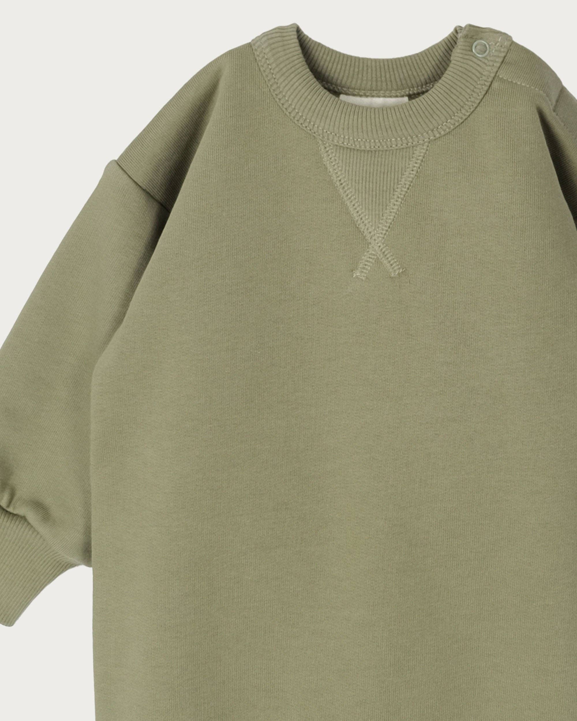 Babu - Vendita all'ingrosso Tutina - Neonati - Tutina felpata - Oliva1