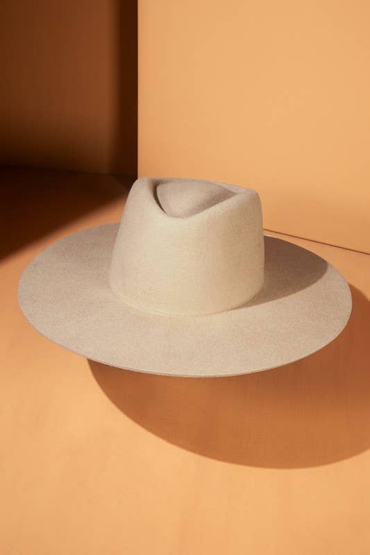 Urbanista - Wholesale Fedora - Women's - 100% Australian Wool Triangular Panama Hat-Blank24