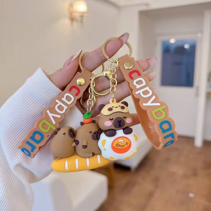 BCmini - Wholesale Keychain - Unisex - 12186 Capybara Life Key Charm-123