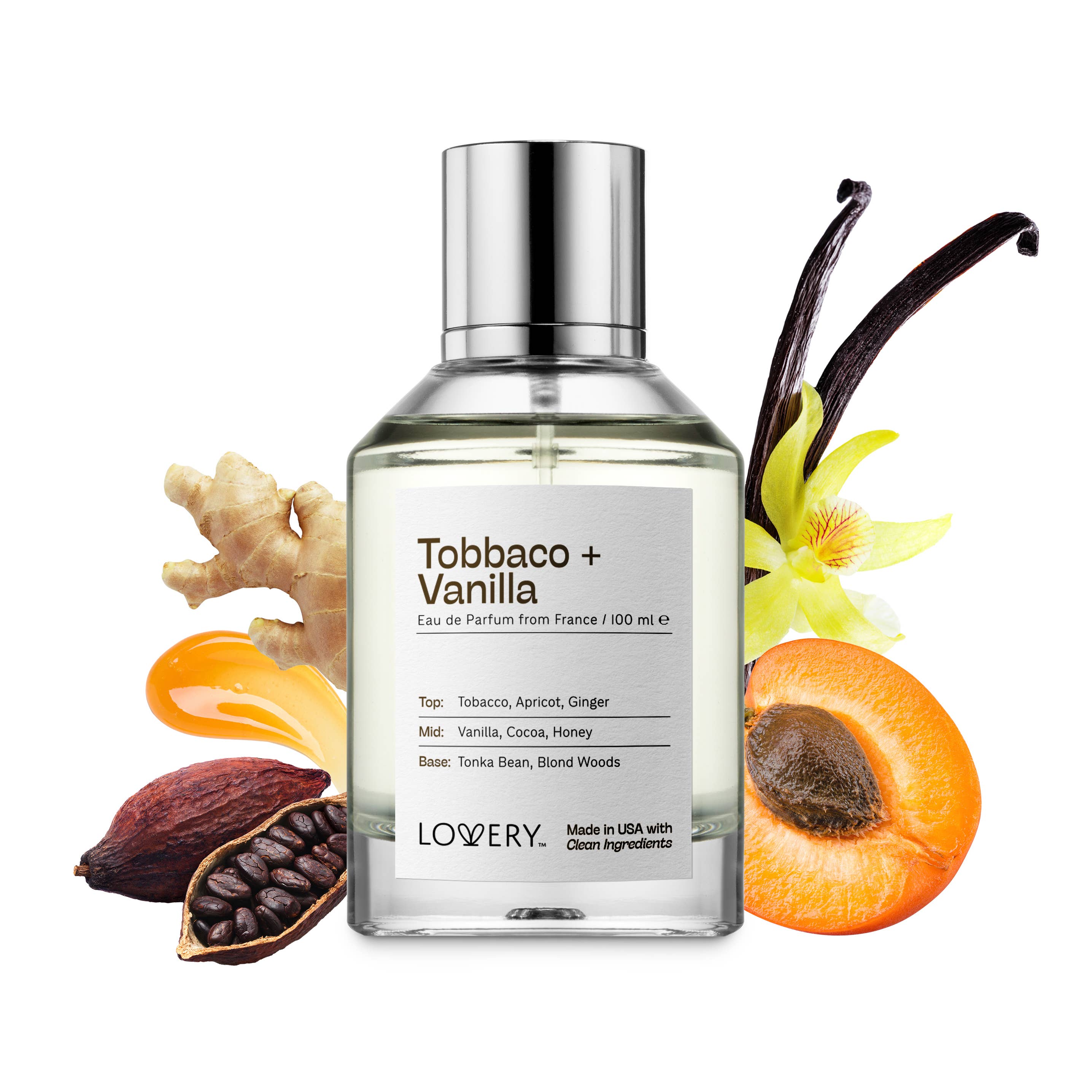 Lovery - Wholesale Perfume/Eau de Toilette - Tobacco and Vanilla Eau de Parfum, Made in USA, 3.4 oz1
