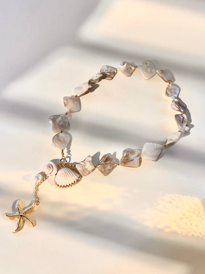 Collar Concha & Estrella de Mar – Nácar Natural para venta al por mayor de COSMOS
