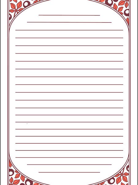 Buckeye Lined Stationery for wholesale by Igloo Letterpress