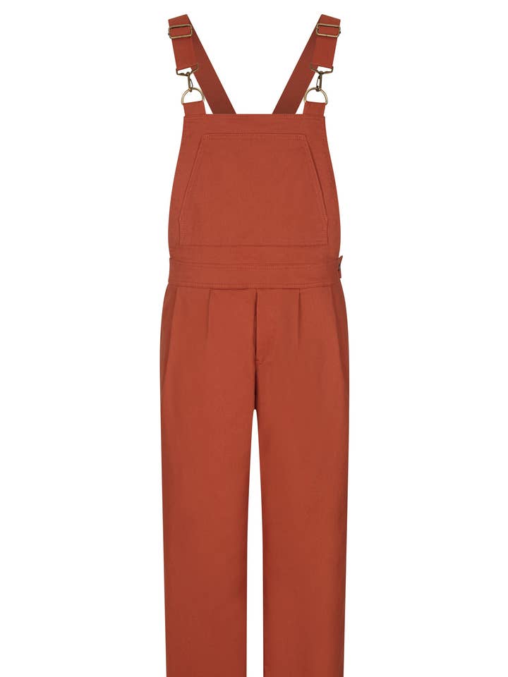 Batch. No.2 Men's Cotton Overalls in Orange Tan for wholesale by Rach x UK
