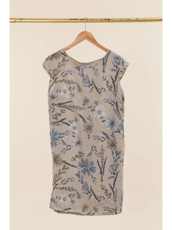 la maison des fibres naturelles - Wholesale Dress - Women's - DRESS 3351 100% linen flower