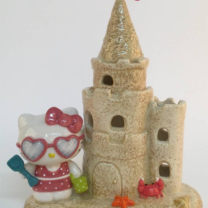Blue Sky Clayworks - Wholesale Candle Holder - Hello Kitty Sand Castle Candle House