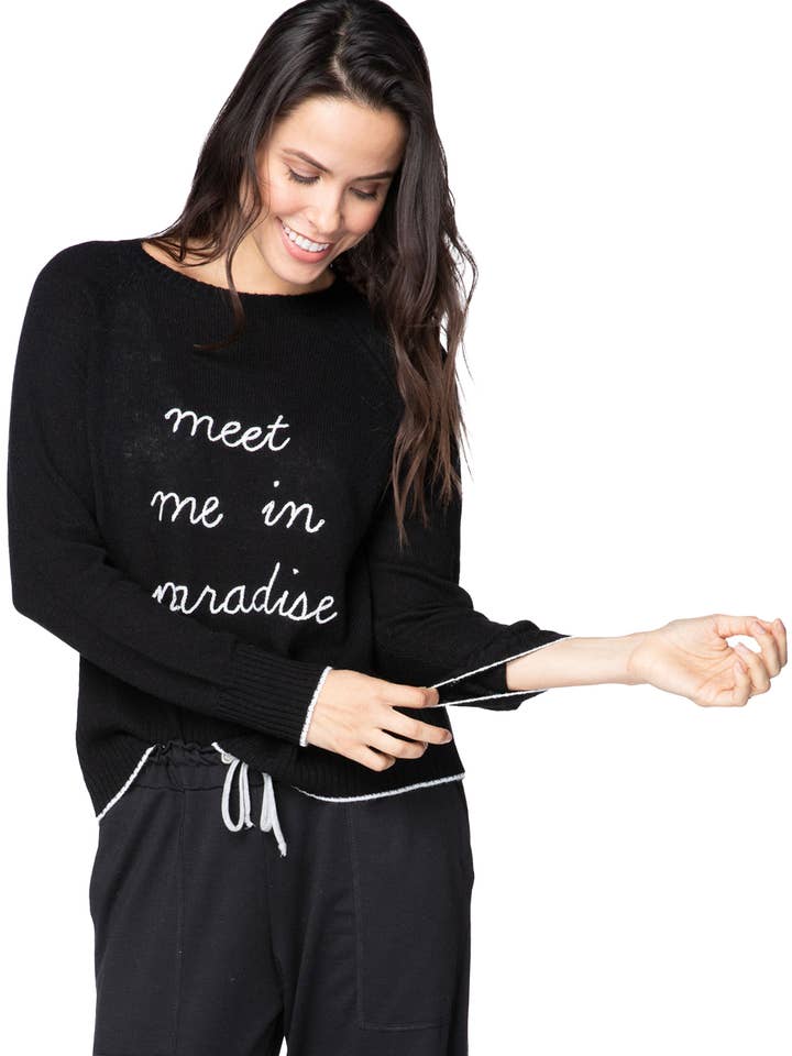 Lugares a Visitar | Camisola de Caxemira | Encontra-me no Paraíso por atacado de Golden Sun