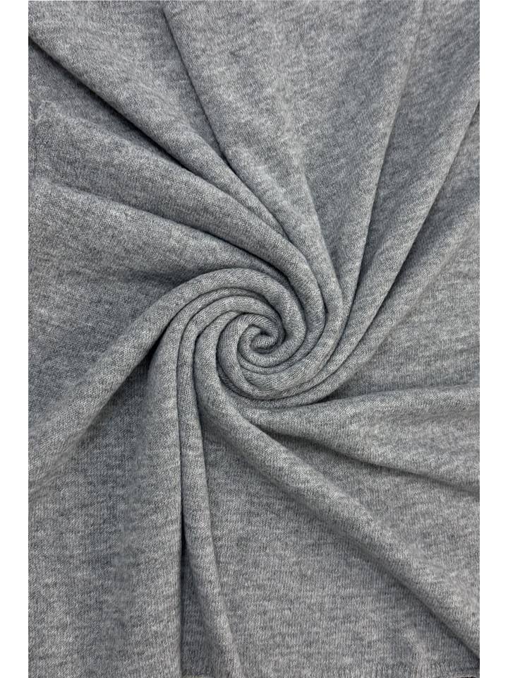 Fashion Scarf World – wholesale Poncho – Women's – Plain Cuffed Diagonal Drape Wool Poncho5