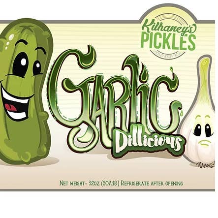 Kilhaney's Pickles – Legumes em conserva por atacado – Dillicious Pickles de Alho, 16oz2