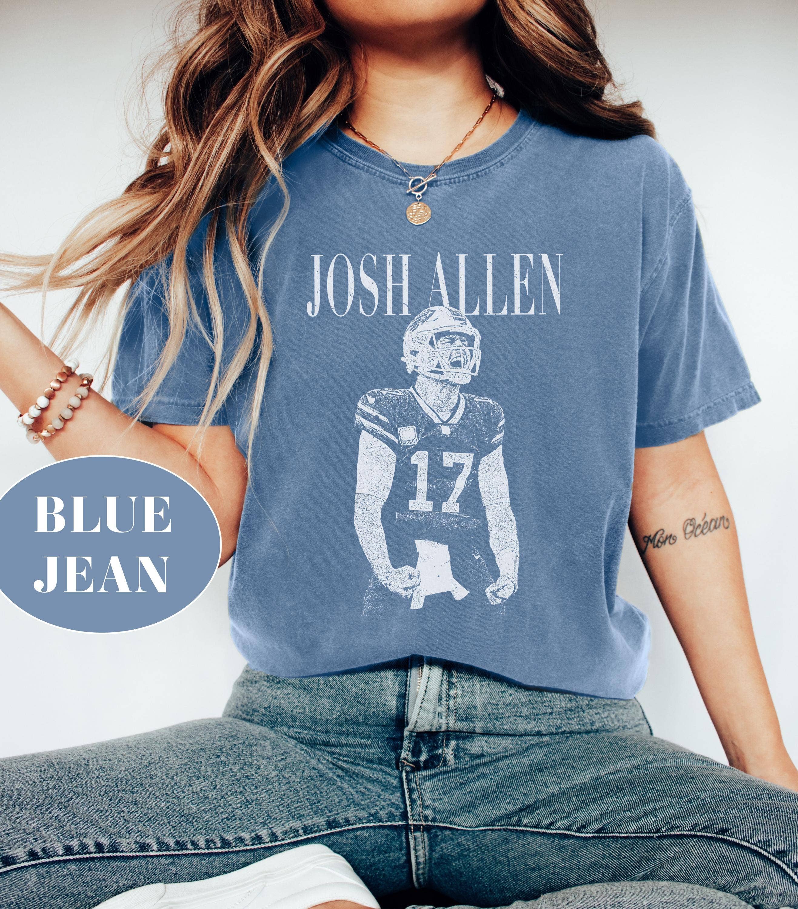 TheKingShirt - Wholesale Graphic Sweatshirt - Women's - Vintage Josh Allen Buffalo Football Retro Tee1