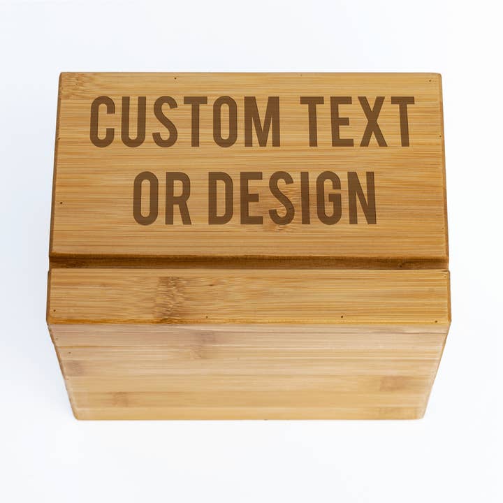 Personalized By Kate - Vendita all'ingrosso Scatole per ricette - Scatola per ricette personalizzata con logo o testo personalizzato3