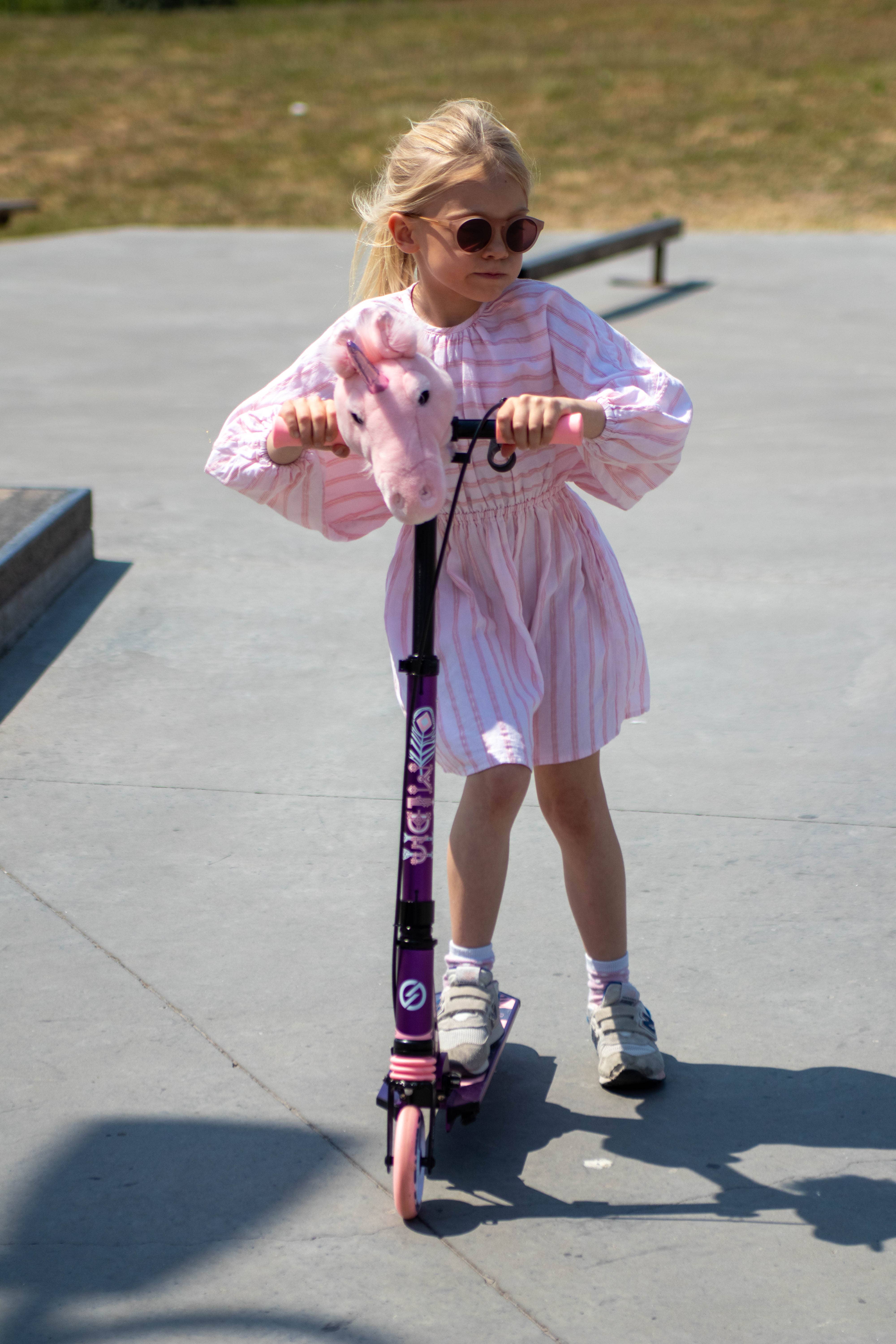 WILD & SOFT - Wholesale Bike/Scooter - Kids - Pink Unicorn Head Accessory for Kids' Bike/Scooter3