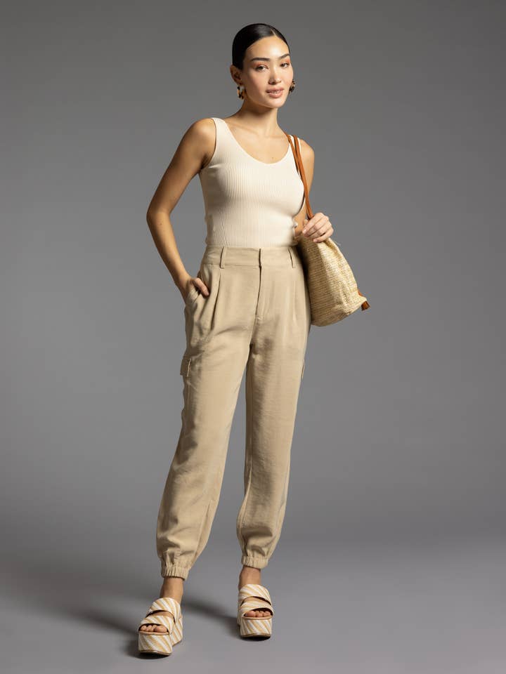 Weekend Los Angeles - Wholesale Tank Top - Women's - V Neckline Ribbed Tank - TIA TANK