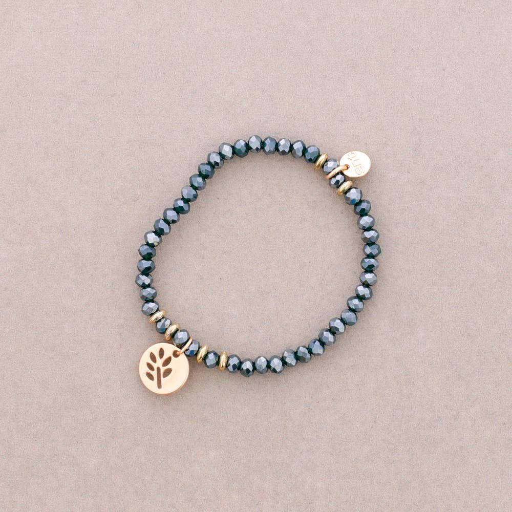 Sonata – wholesale Beaded bracelet – 4Mm Faceted Crystal Elastic Bracelet9