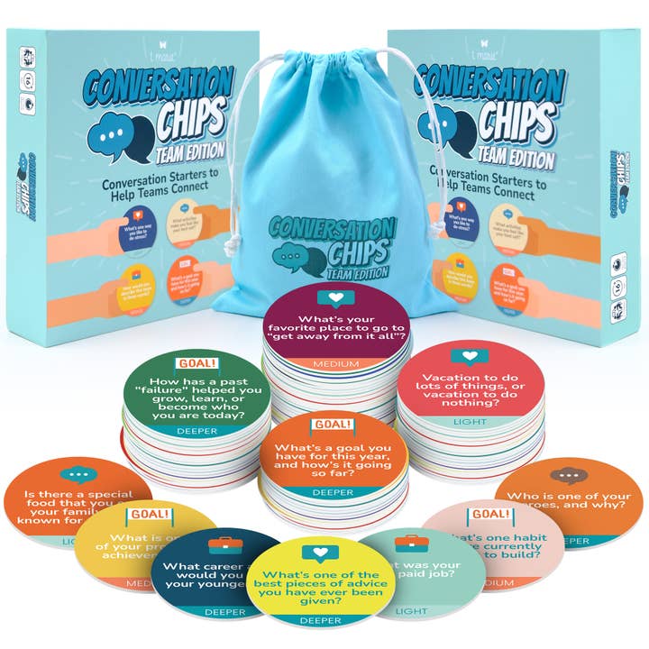 Conversation Chips Team Building Game 2-Pack Bundle for wholesale by T Marie