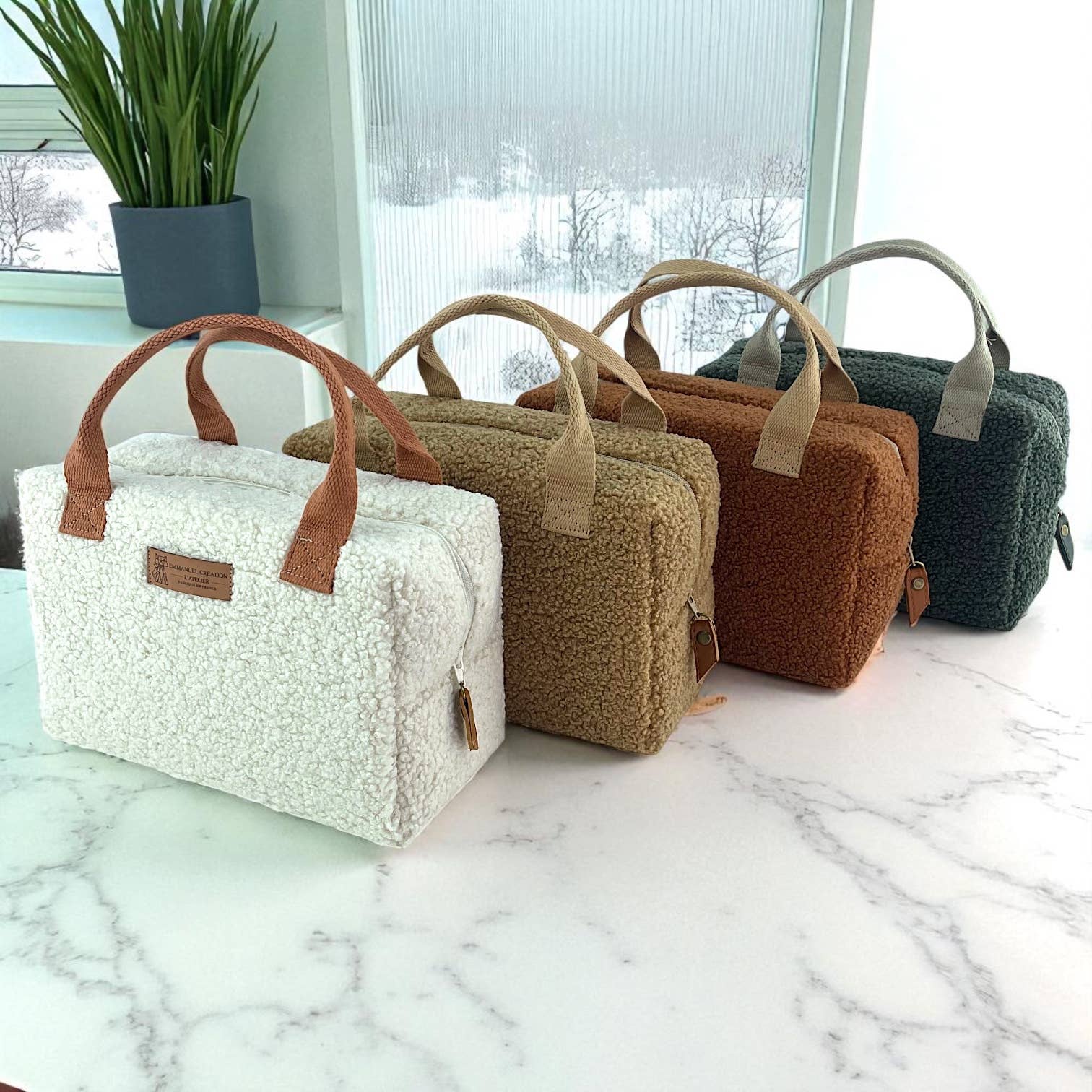 Emmanuel Création - Wholesale Lunch Bag/Box - Pack of 4 Ice Cube S insulated bags, "Bouclette"2