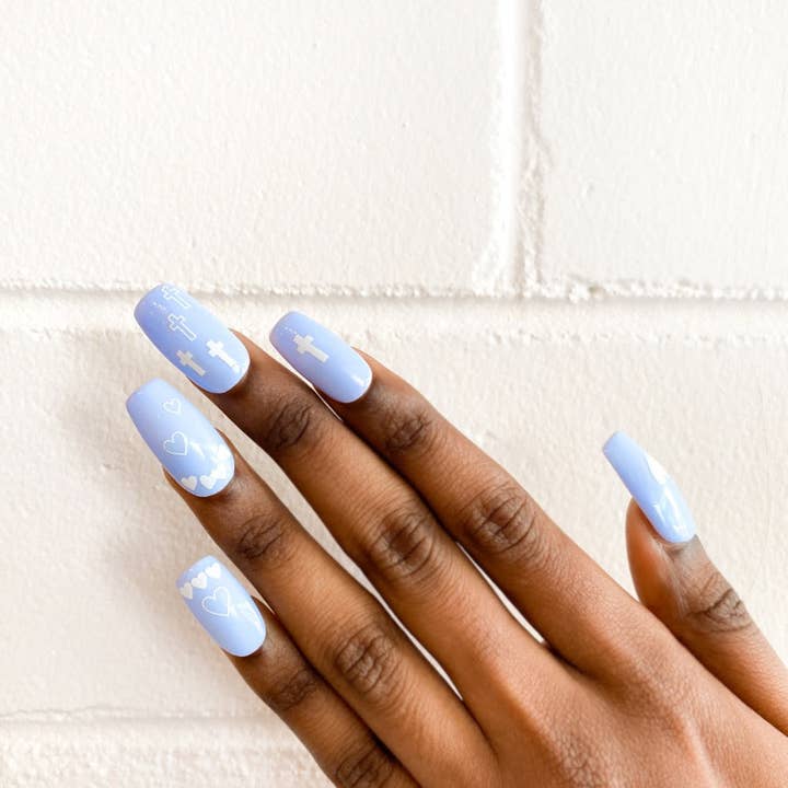 Angels Whisper Accessories - Wholesale Nail art/decal - Hearts & Crosses Nail Art Stickers1