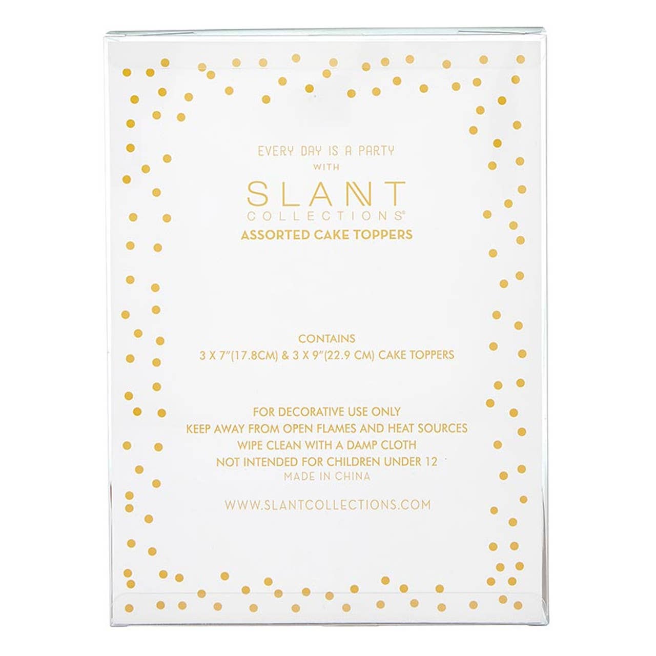 Slant Collections by Creative Brands - Wholesale Cake/Cupcake Topper - Pom Pom Cake Topper - Holiday2
