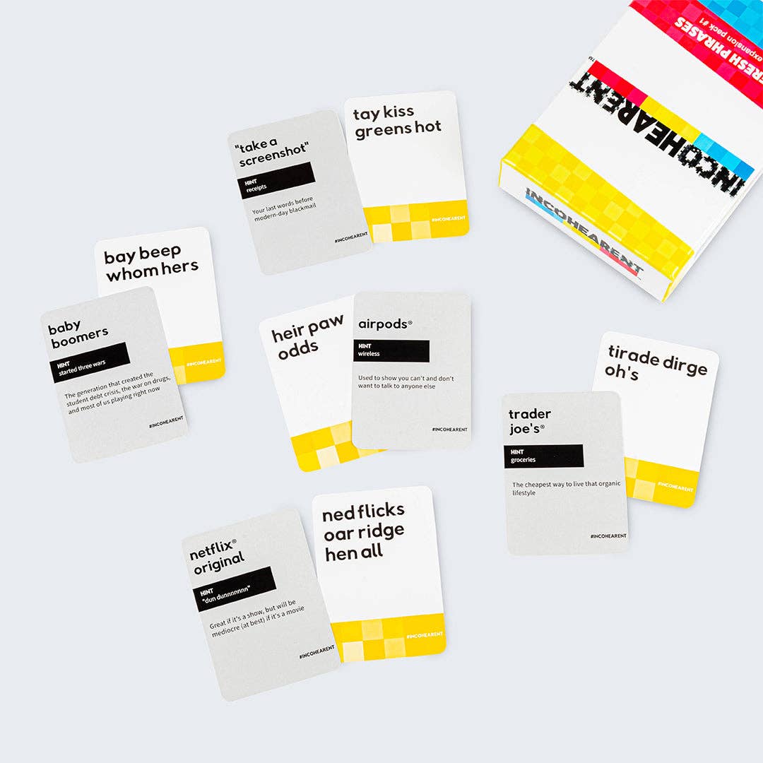What Do You Meme - Wholesale Card Game - Incohearent™ Fresh Phrases Expansion Pack2