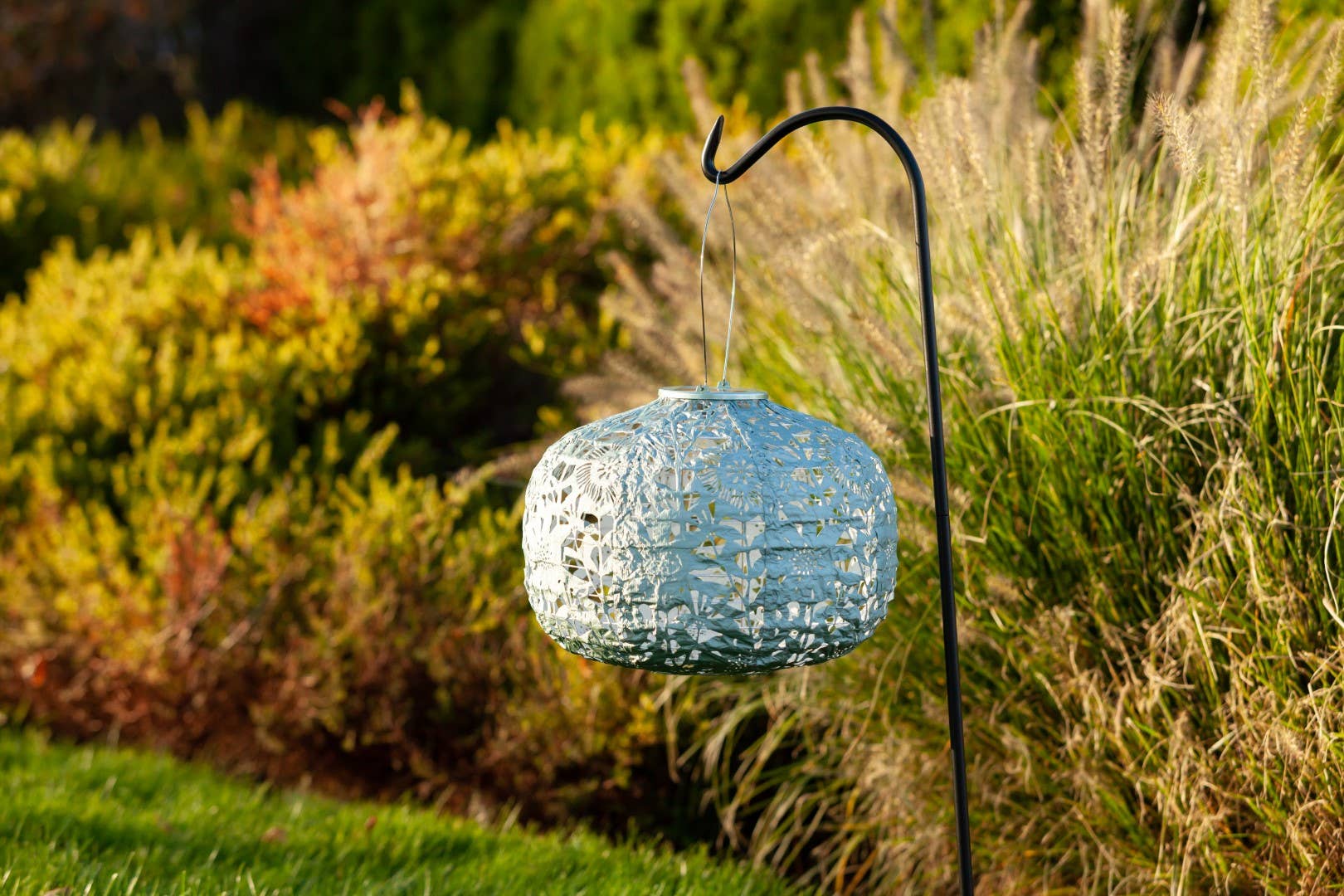 Allsop Home & Garden - Wholesale Outdoor/Lawn Light - Stella Square Sunflower 11" Solar Lantern - Sage18