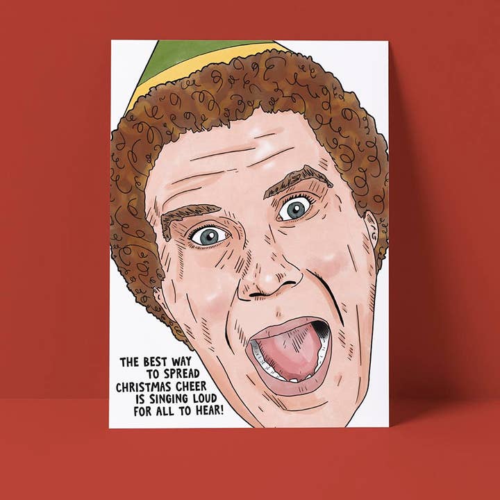 Elf Christmas Card for wholesale by Pretty Good Cards