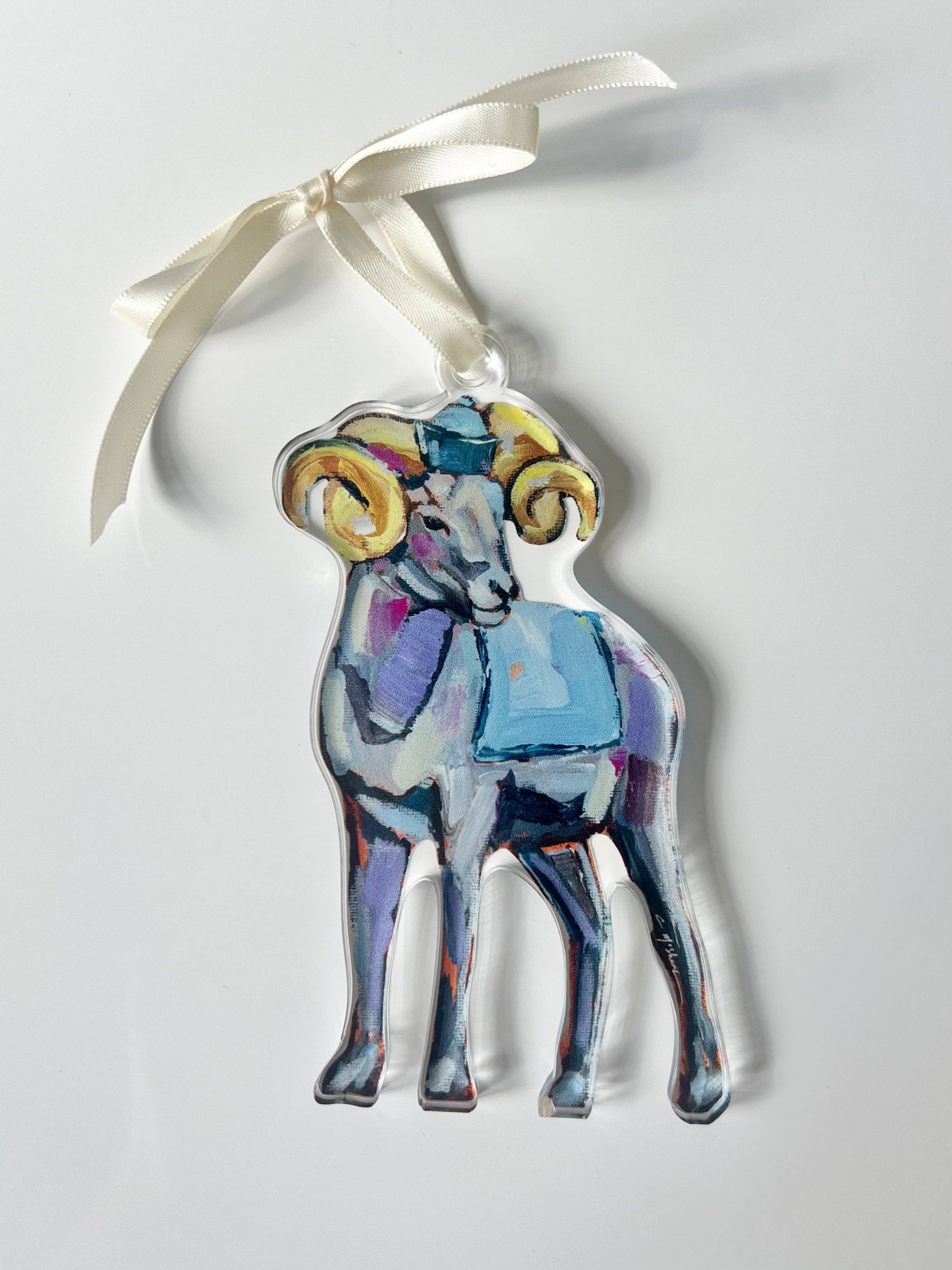 Chelsea McShane Art - Wholesale Ornament - "Ram" ornament0