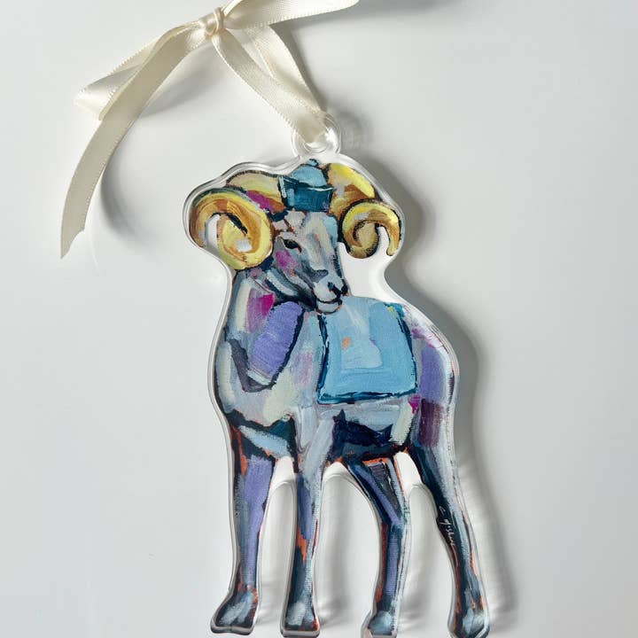 Chelsea McShane Art - Wholesale Ornament - "Ram" ornament
