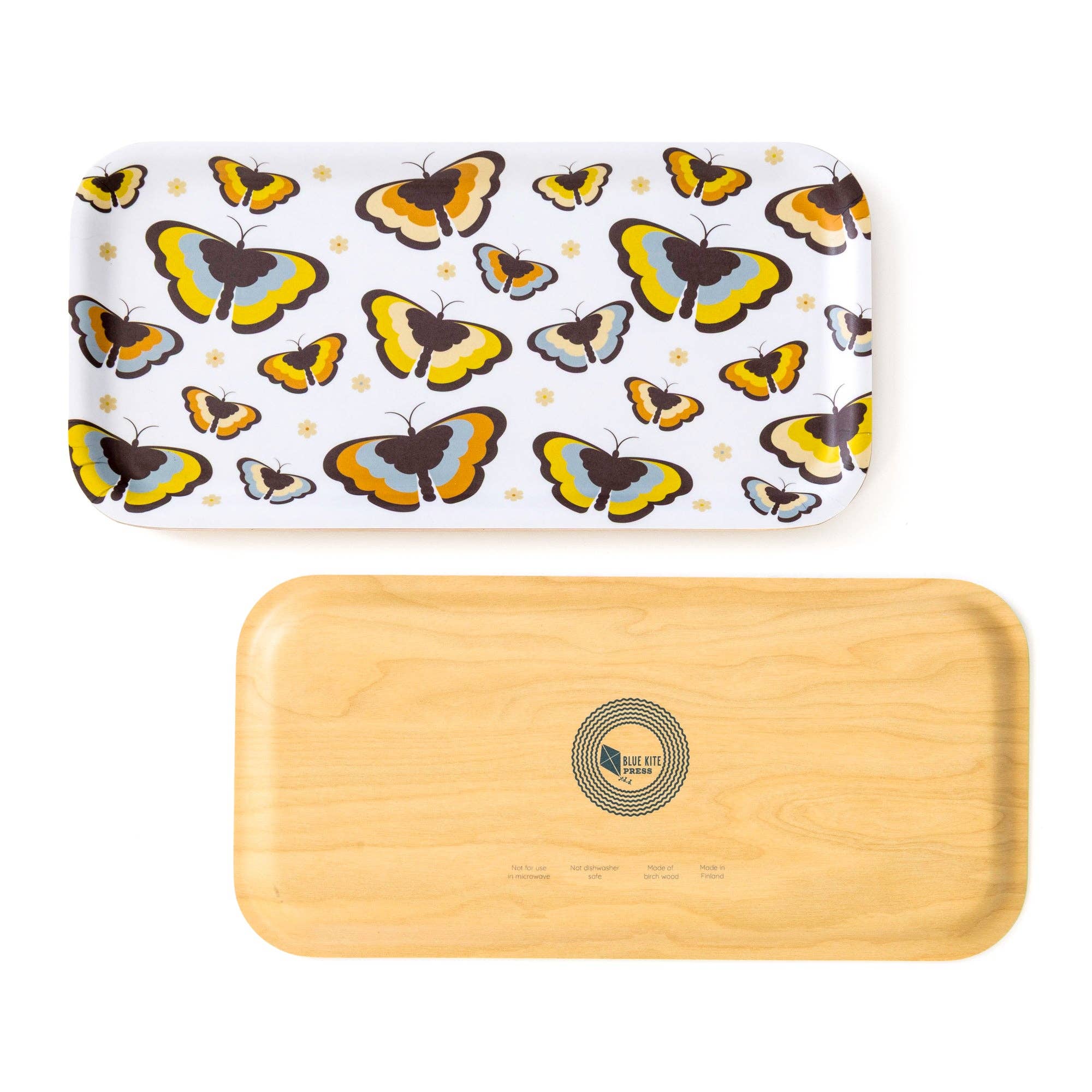Blue Kite Press - Wholesale Serving Tray - Butterfly Birch Serving Tray1
