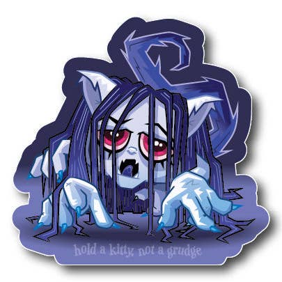 Pegatina de parodia de La Maldición para venta al por mayor de Squaredy Cats