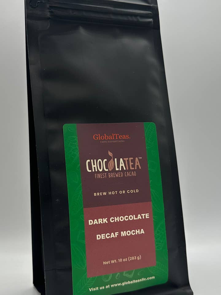 Moka décaféiné au chocolat noir ChocoLaTea™ - sachets de 12/10 oz - WH pour la vente par Global Teas, LLC