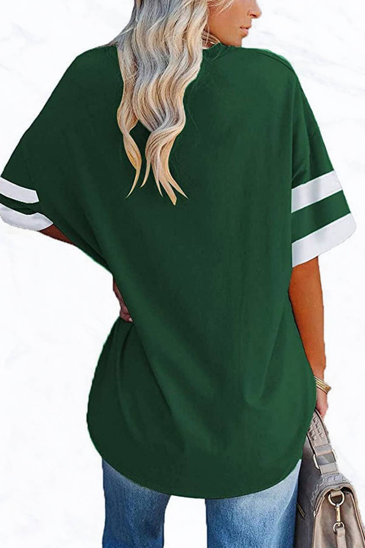 Suzie Q USA - Vente Tunique – femme - Tunique en coton col V à manches mi-longues11