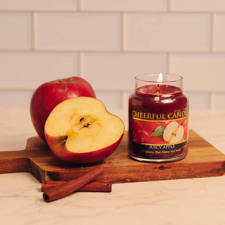 A Cheerful Giver - Wholesale Jar/Filled Candle - Cheerful Candle (6oz.) – Juicy Apple