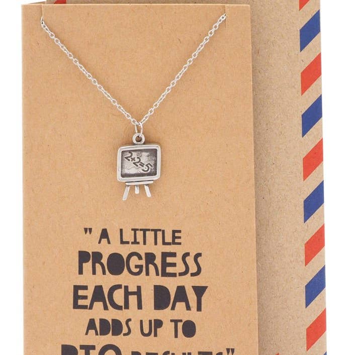 Quan Jewelry - Wholesale Teacher/Back-to-School Card - Maxine Teacher's Day Math Teacher Gifts, Inspirational Quote on Greeting Card