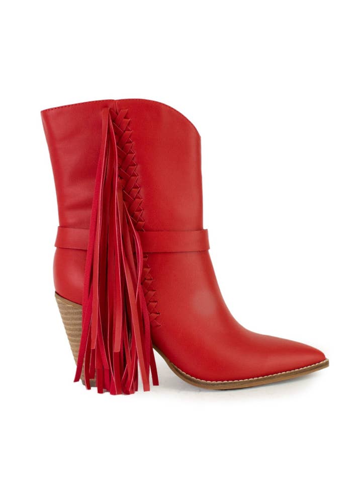 BEAST FASHION - Wholesale Cowboy Boots - Women's - AUTUMN-16 Fringe Detail Western Boot1