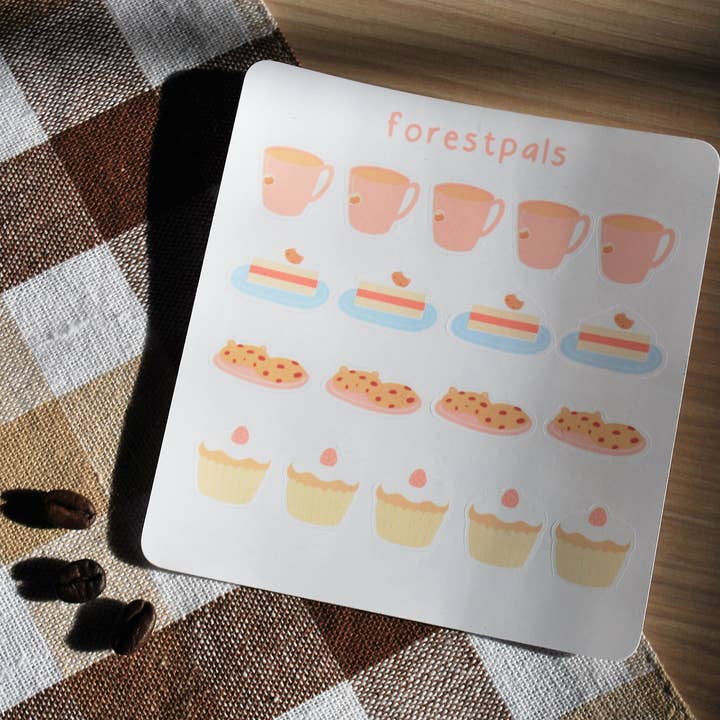 Cafe Goodies Mini klistermärke för wholesale av Forestpals